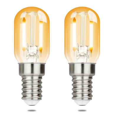 ZMH LED-Leuchtmittel E14 LED Vintage Glühbirnen - T22 LED Leuchtmittel für Flur, 2 St., Warmweiß, Nicht Dimmbar