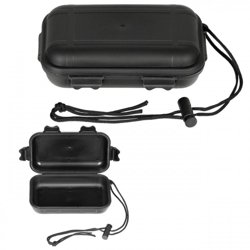 MFH Aufbewahrungsbox Box, Kunststoff, wasserdicht, 13,5x8x3,7 cm, schwarz günstig online kaufen