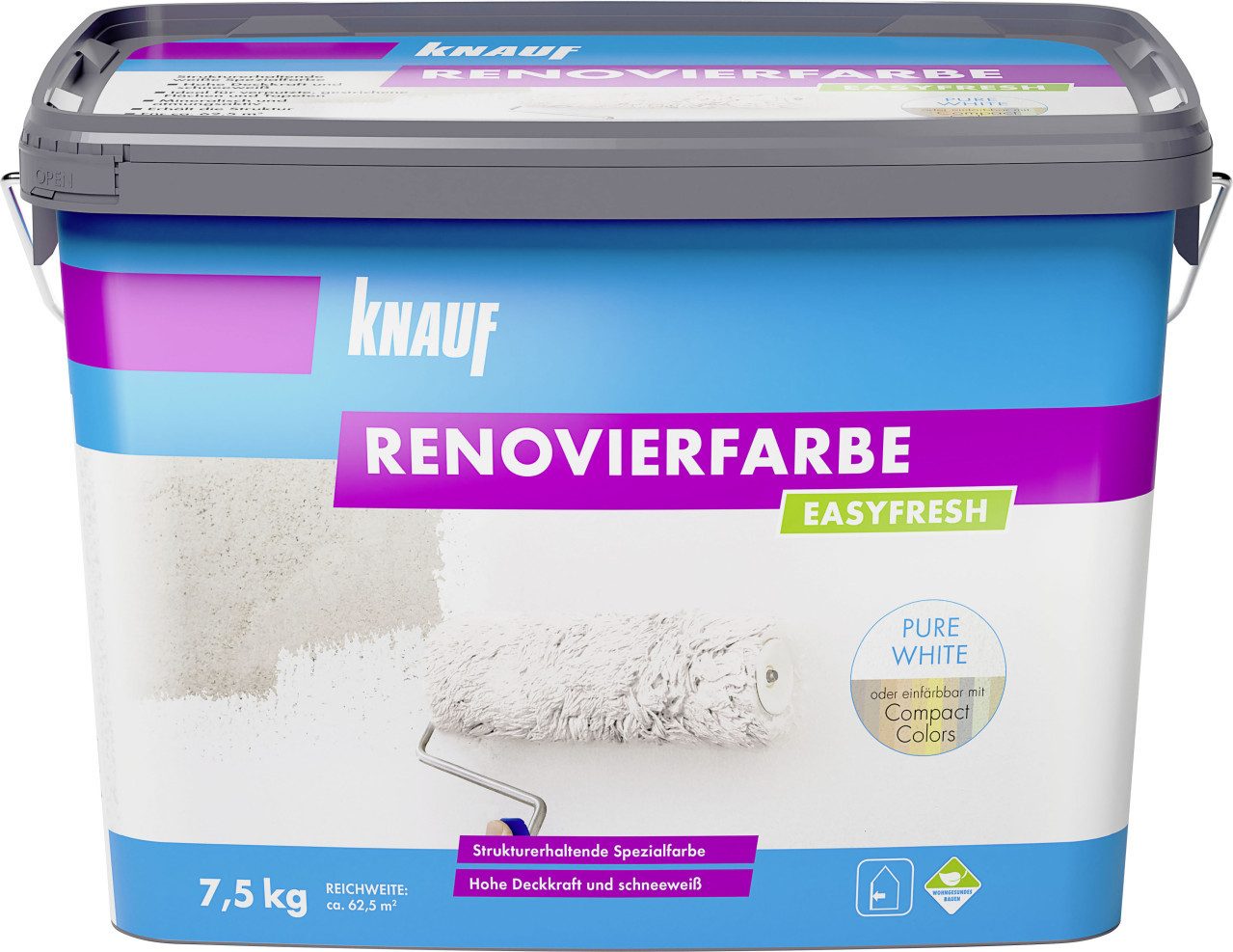 KNAUF Wandfarbe Knauf Spezialfarbe Easy Fresh 7,5 kg