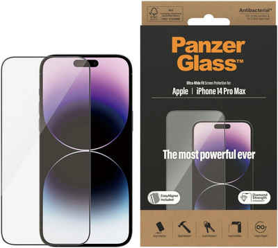 PanzerGlass Displayschutz Apple iPhone 14 Pro Max, Displayschutzglas, 1 Stück, Kratz-& Stoßfest, Antibakteriell, Berührungsempfindlich