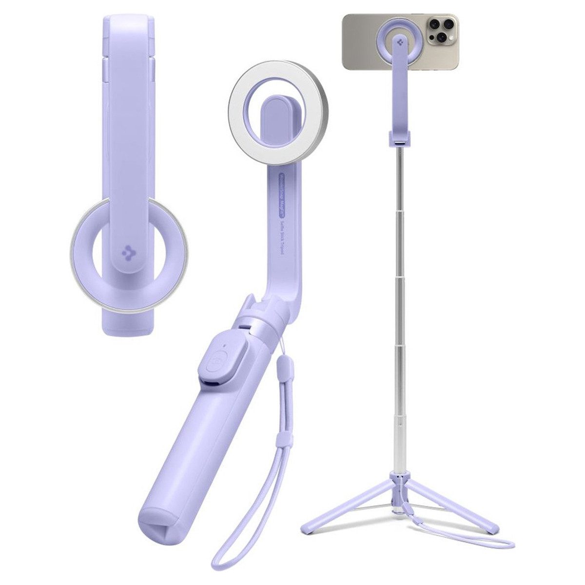 Spigen Selfie-Stick Spigen MagSafe Stativ Selfie-Stick - mit Fernbedienung - Universal - 7