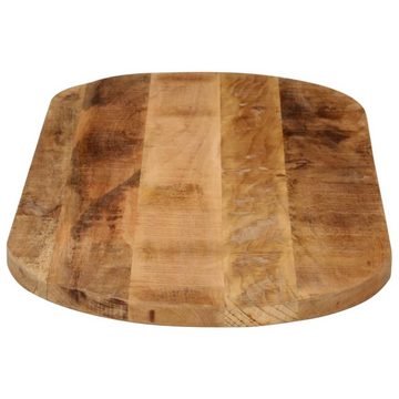 vidaXL Esstisch Tischplatte 140x50x3,8 cm Oval Raues Massives Mangoholz