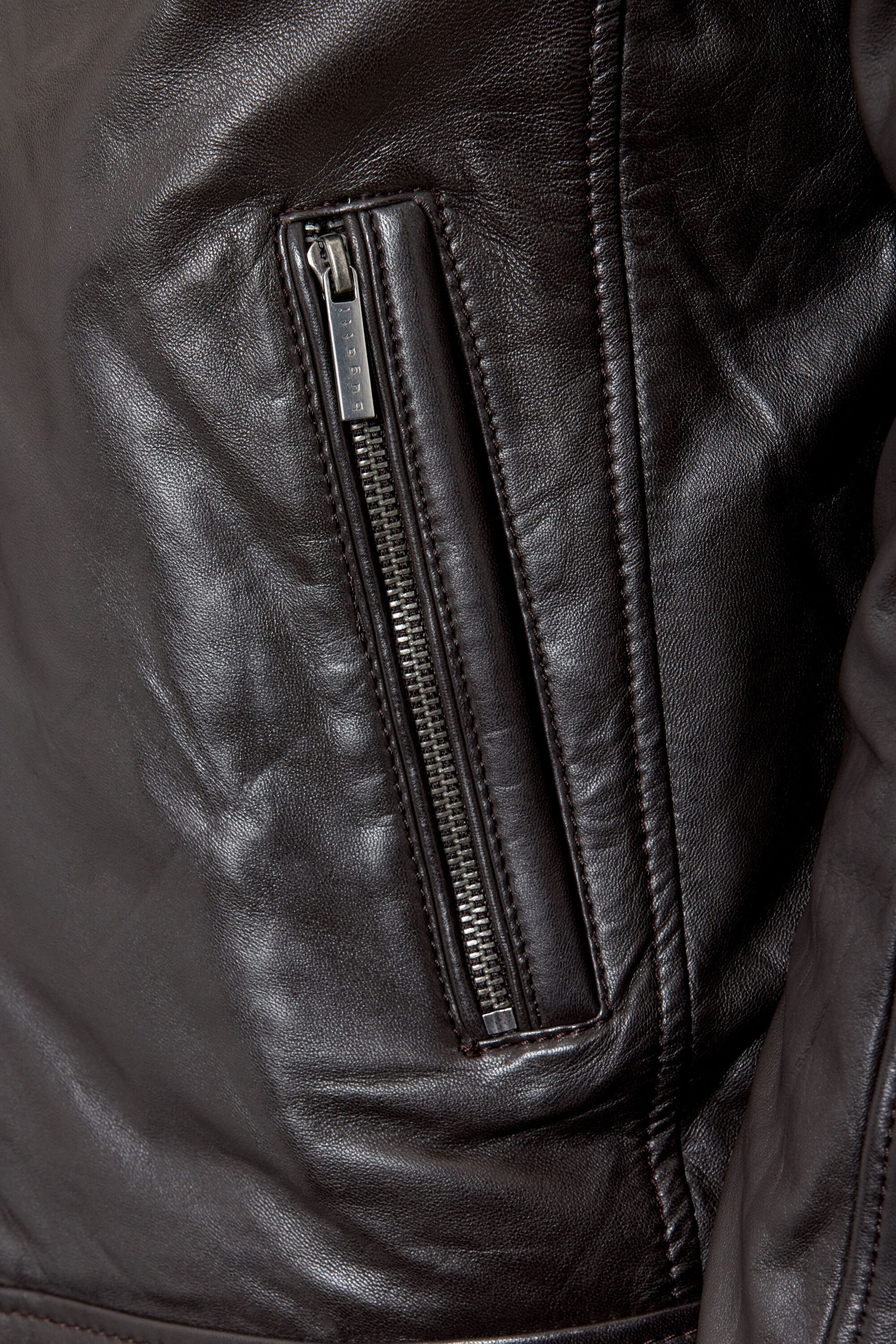 bugatti Lederjacke BUHEAVEN (1-St) mit Reißverschlusstaschen