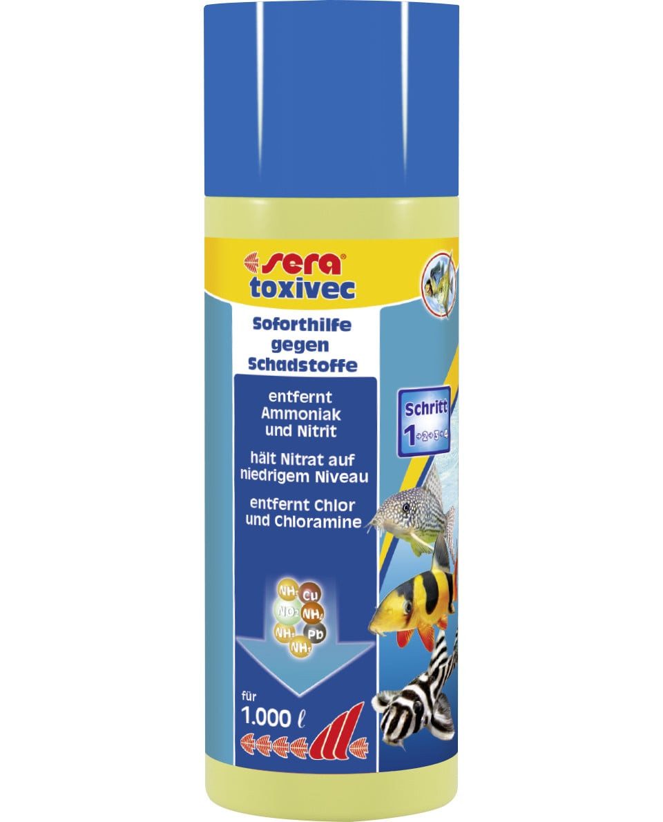 Sera Aquarium-Wassertest Sera Aquariumwasseraufbereiter toxivec 250 ml
