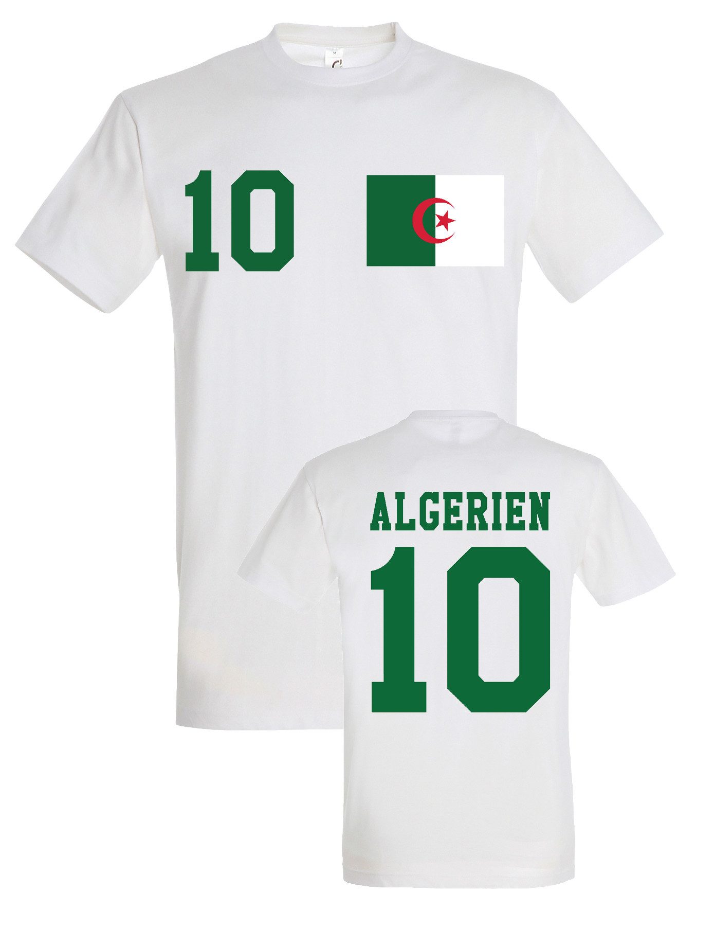 Youth Designz Print-Shirt Algerien Herren T-Shirt im Fußball Trikot Look mit sportlichem Print