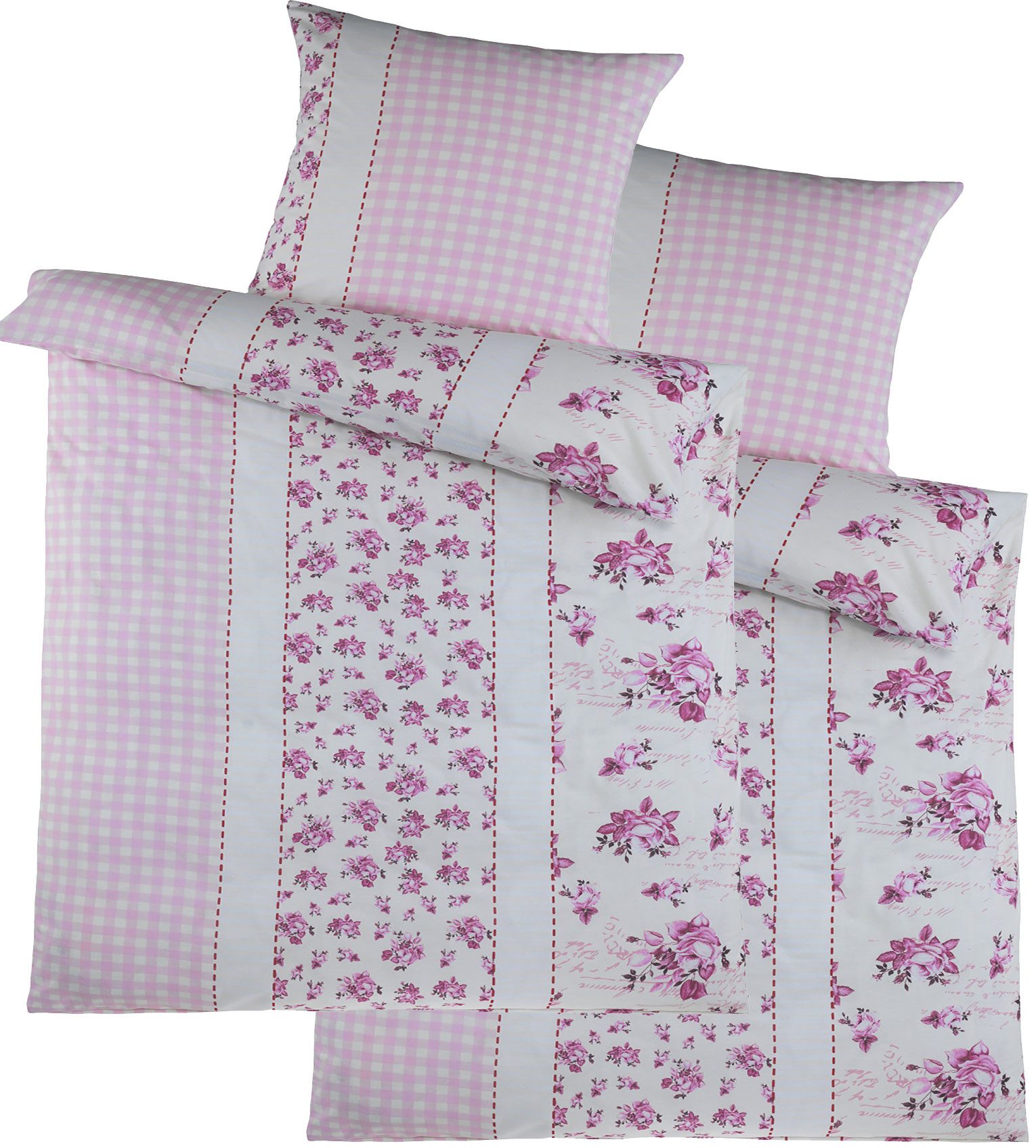 KH-Haushaltshandel Bettwäsche 4-tlg. Biber Winter Bettwäsche 2x(135 x 200 + günstig online kaufen