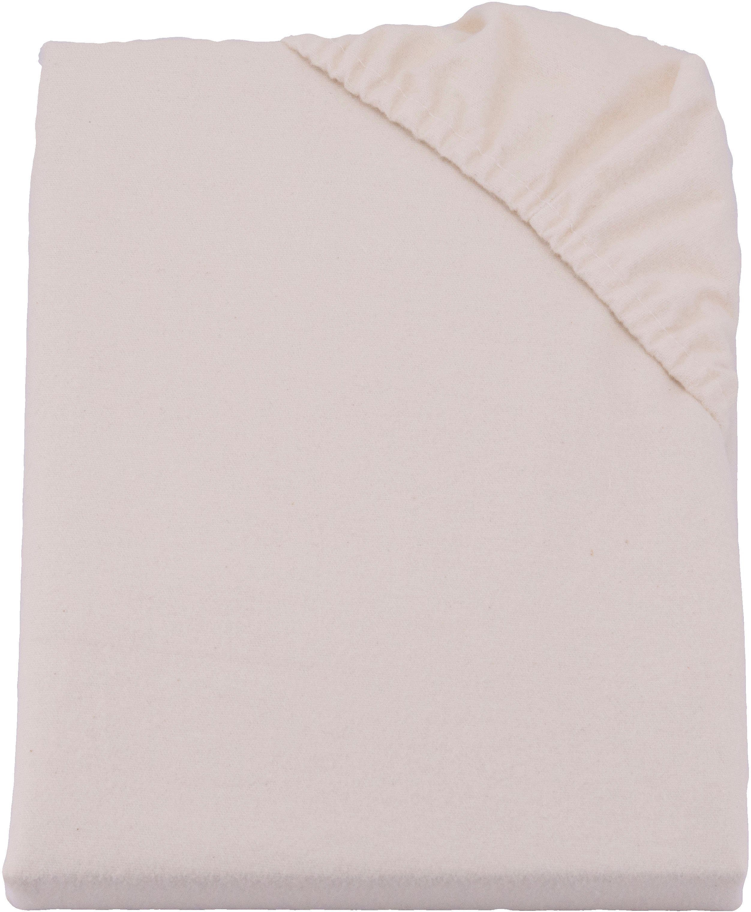 Matratzenschutzbezug Feinbiber Spannbetttuch von Höhe Für 10-12cm einer mit von wasserdicht Matratzen SETEX, natur