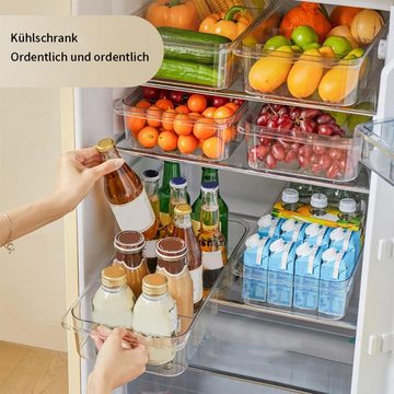 yozhiqu Aufbewahrungsbox 2er-Set Küchenkühlschrank, transparente Trennwand-Aufbewahrungsbox (1 St), Lebensmittelecht, multifunktional, auf Rollen, im Schubladenstil