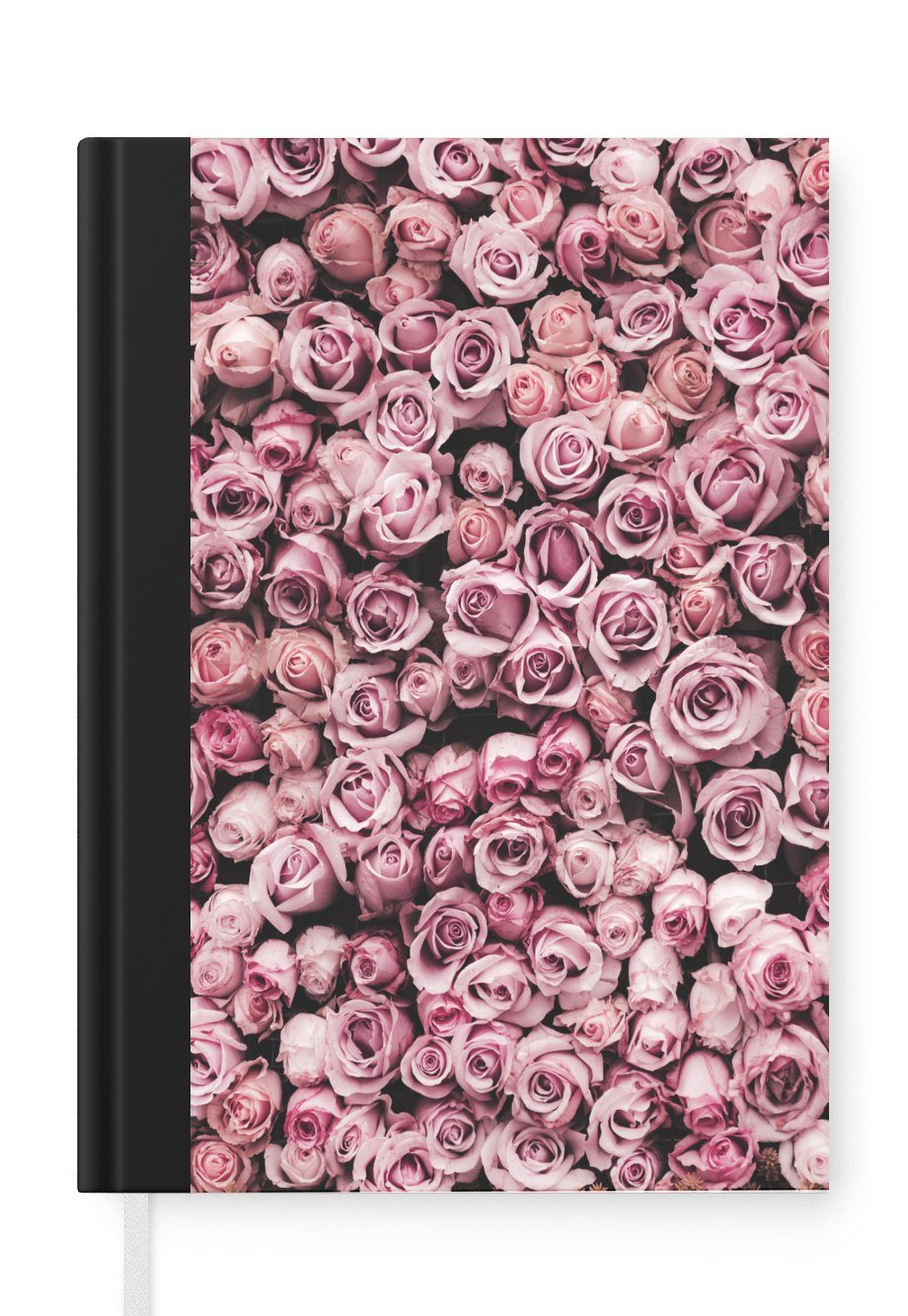 MuchoWow Notizbuch Blumen - Rosen - Natur - Rosa - Botanisch, Journal, Merkzettel, Tagebuch, Notizheft, A5, 98 Seiten, Haushaltsbuch | Notizbücher