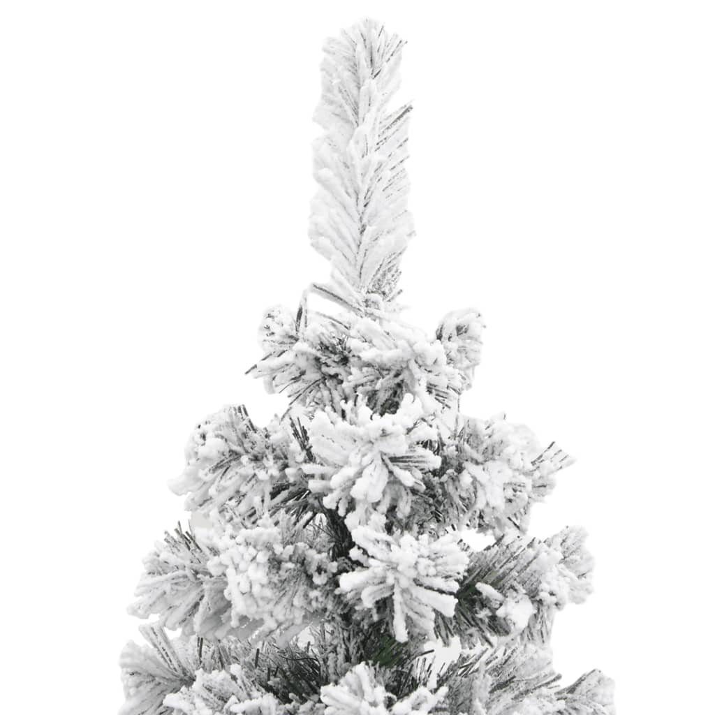 Weihnachtsbaum mit Weihnachtsbaum 150 vidaXL Grün Schnee cm PVC Künstlicher Künstlicher Schlank