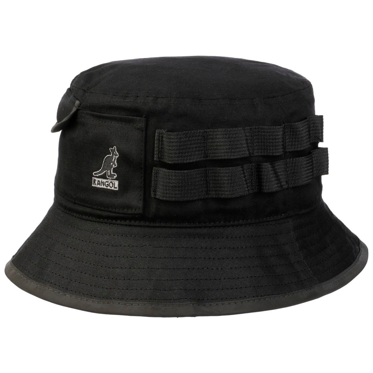 Kangol Fischerhut (1-St) Stoffhut schwarz