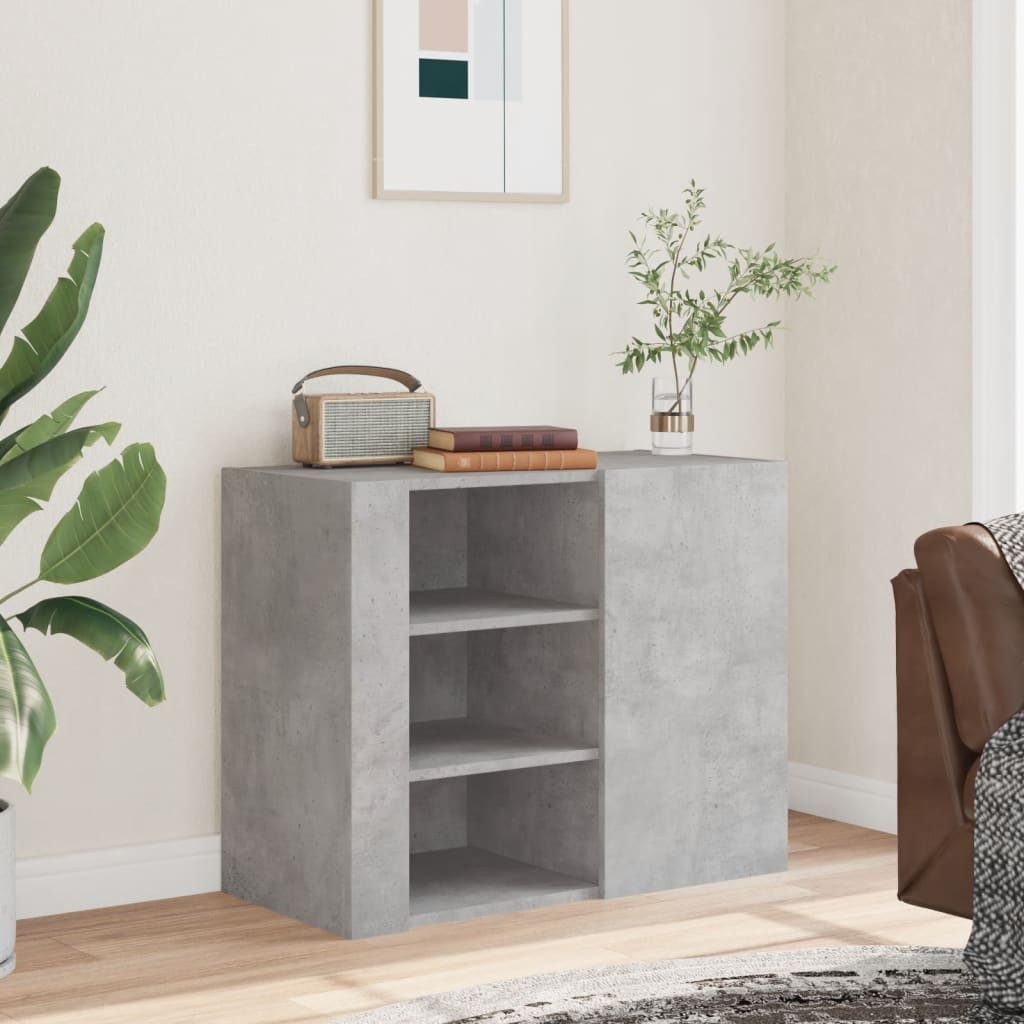 vidaXL Regal Wandregal Betongrau 75x35x60 cm günstig online kaufen