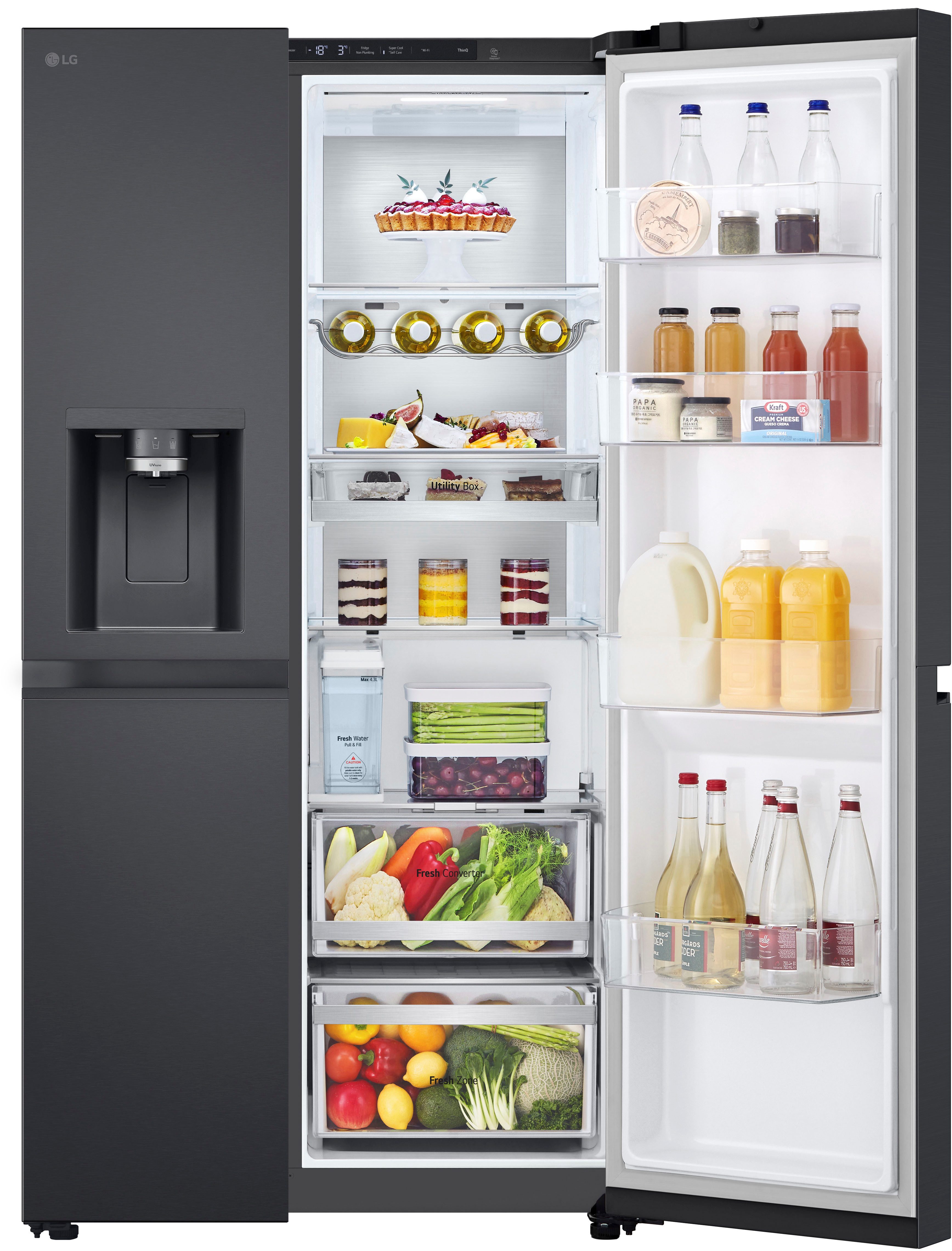 LG Side-by-Side GSLE91EVAC, 179 cm hoch, 91,3 cm breit