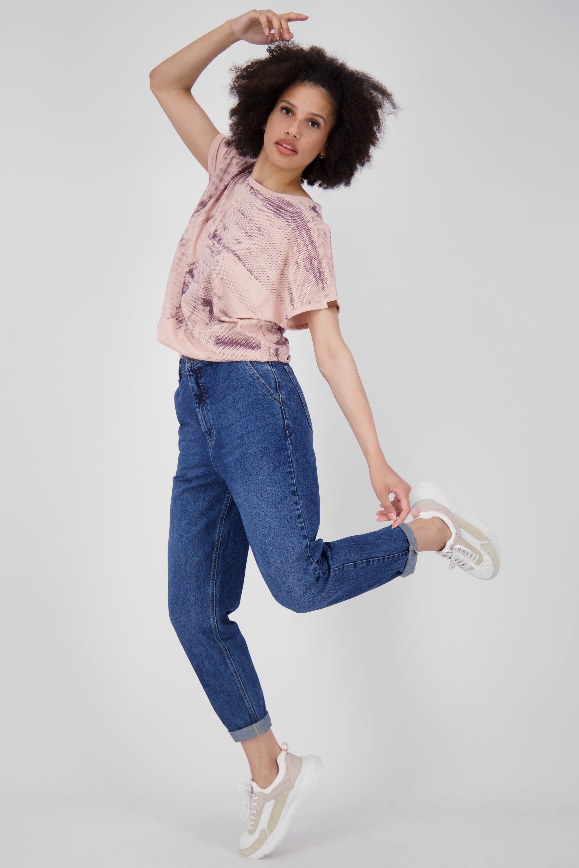 Kickin Alife SunAK B Shirt melange blossom Rundhalsshirt Damen Shirt &