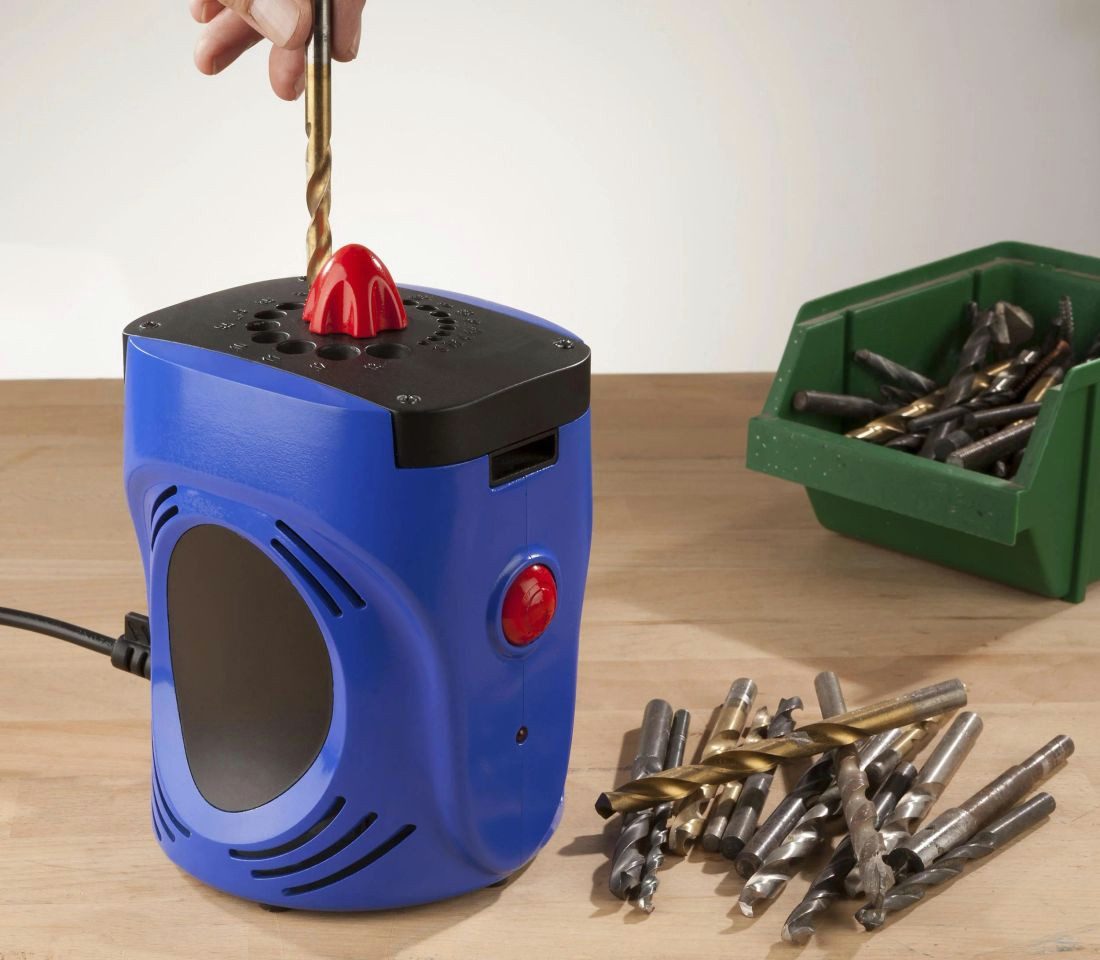 Westfalia Werkzeug Bohrerschärfgerät Elektro Spiralbohrer Schärfgerät 110W BSG110