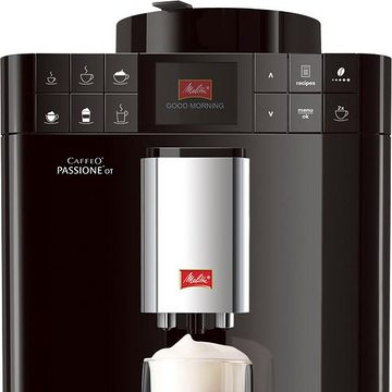 Melitta Kaffeevollautomat Passione® One Touch F53/1-102, schwarz, One Touch Funktion, tassengenau frisch gemahlene Bohnen