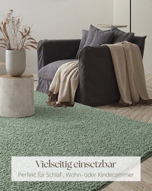 Hochflor-Teppich Foxy Shaggy Teppich, the carpet, Rechteck, Höhe: 30 mm, Langflor, Wohnzimmer, Schlafzimmer, waschbar, Anti-Rutsch