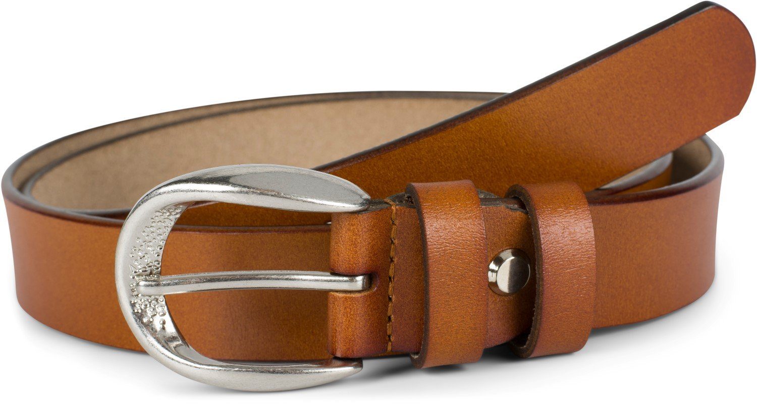 styleBREAKER Ledergürtel Unisex Echtleder Gürtel schmal 2,8 cm (1-St)