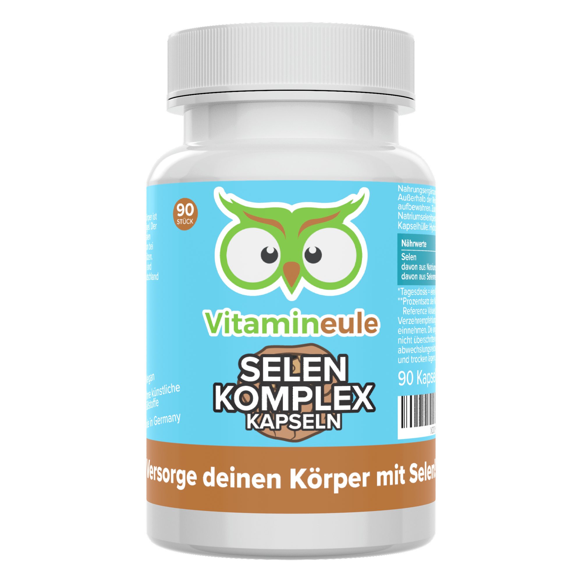 Vitamineule Selen Komplex Kapseln - 200 µg aus Natriumselenit & Selenmethionin - Kapsel