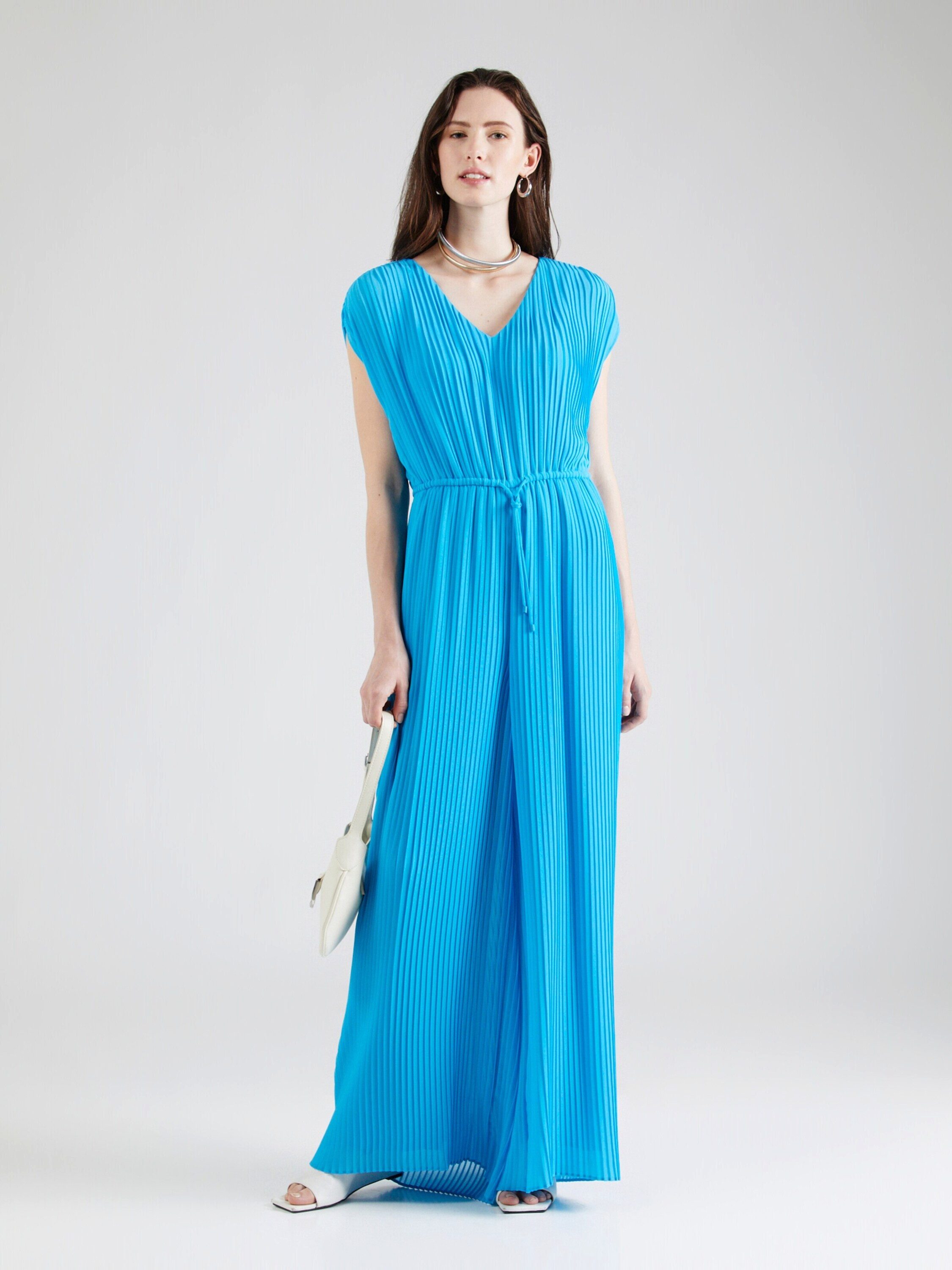 Comma Damen Overall Aus Crêpe – Lässiger Schnitt, V-Ausschnitt, Weite Beine, Regular Fit