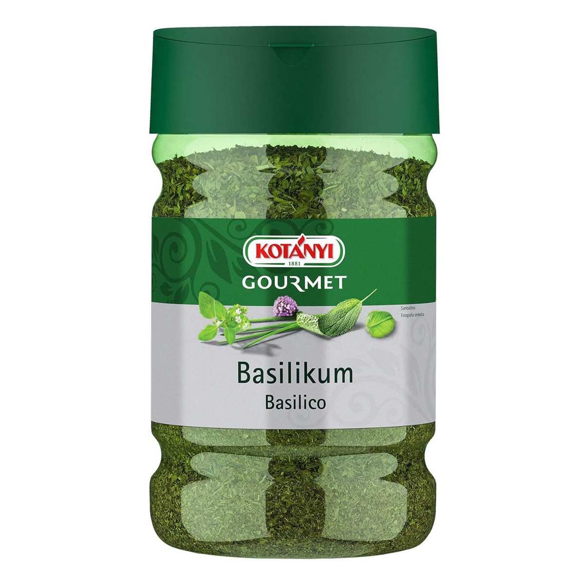 KOTANYI Gewürz, Kotanyi Basilikum gerebelt getrocknet Großverbraucher Gastronomie 180g