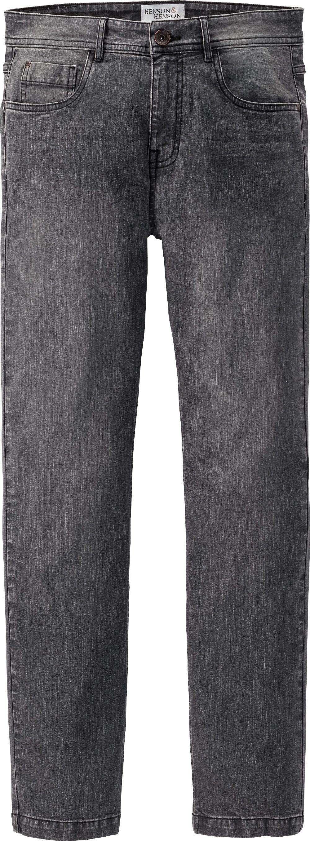 HENSON&HENSON Stretch-Jeans (Set, 2er-Pack) aus strapazierfähigem 12 oz Denim
