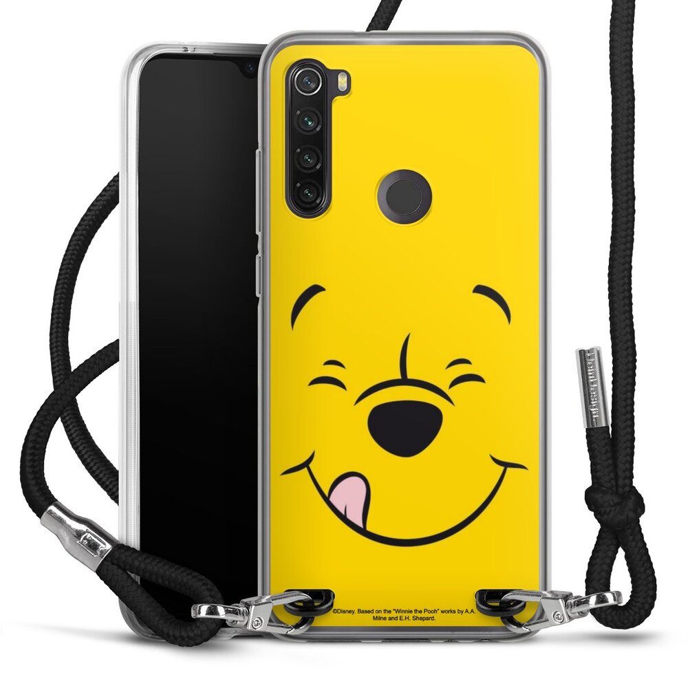 DeinDesign Handyhülle Winnie Puuh Offizielles Lizenzprodukt Disney Puuh Closeup, Xiaomi Redmi Note 8T Handykette Hülle mit Band Case zum Umhängen
