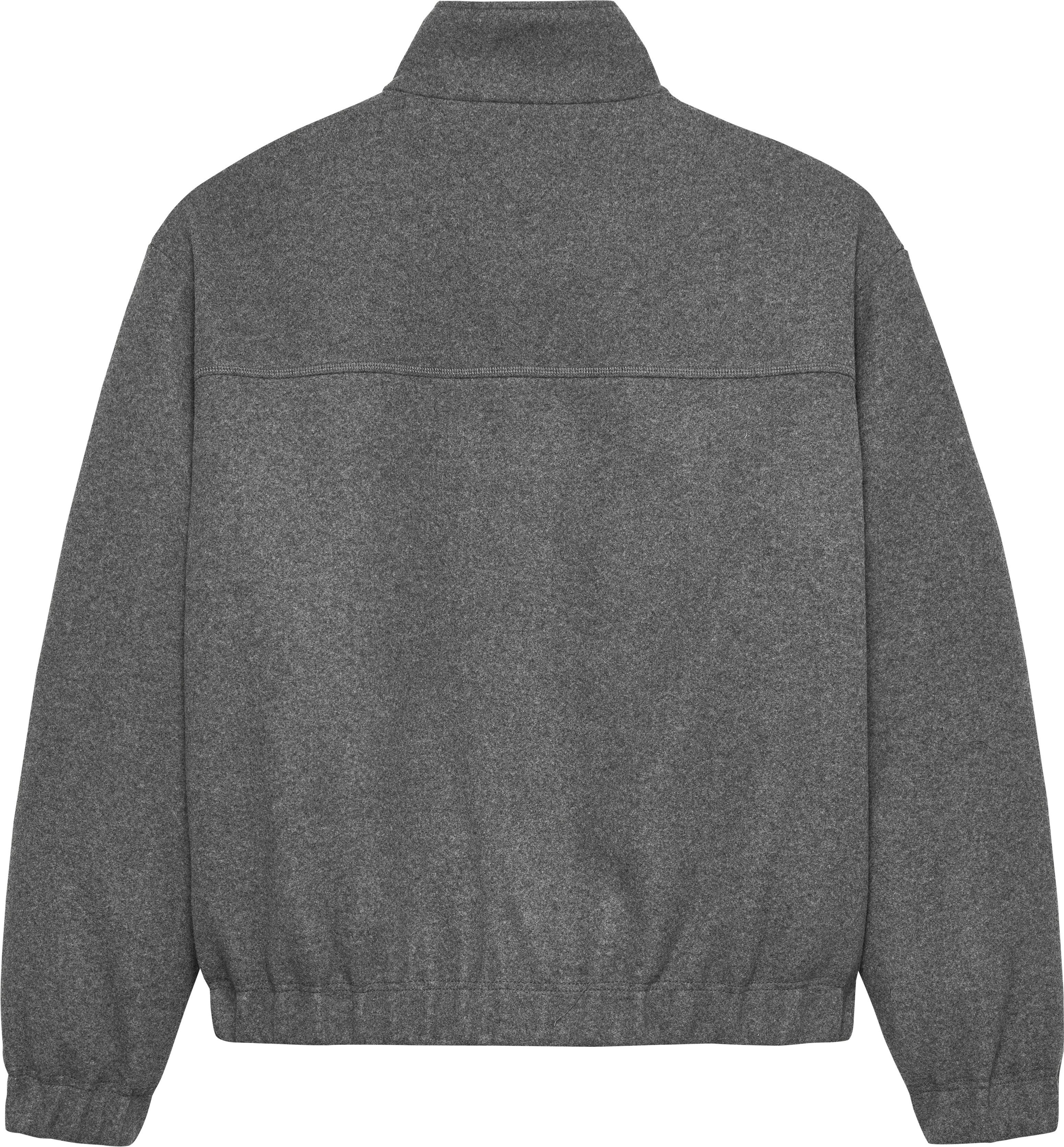Tommy Jeans Fleecejacke TJM ESSENTIAL WOOL PADDED mit Wolle, relaxed fit, Stehkragen – Bild 5 von 5
