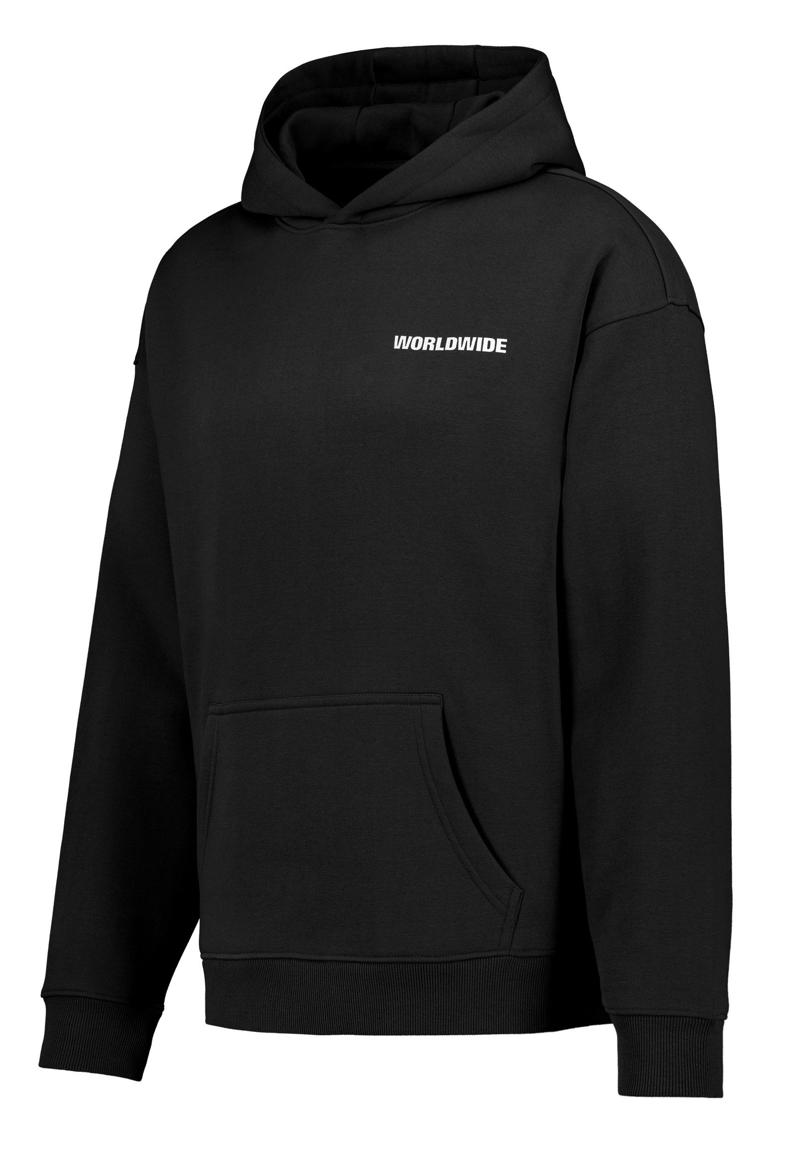 SUBLEVEL Hoodie mit Weltmotiv und Kängurutasche Sweat WORLDWIDE günstig online kaufen