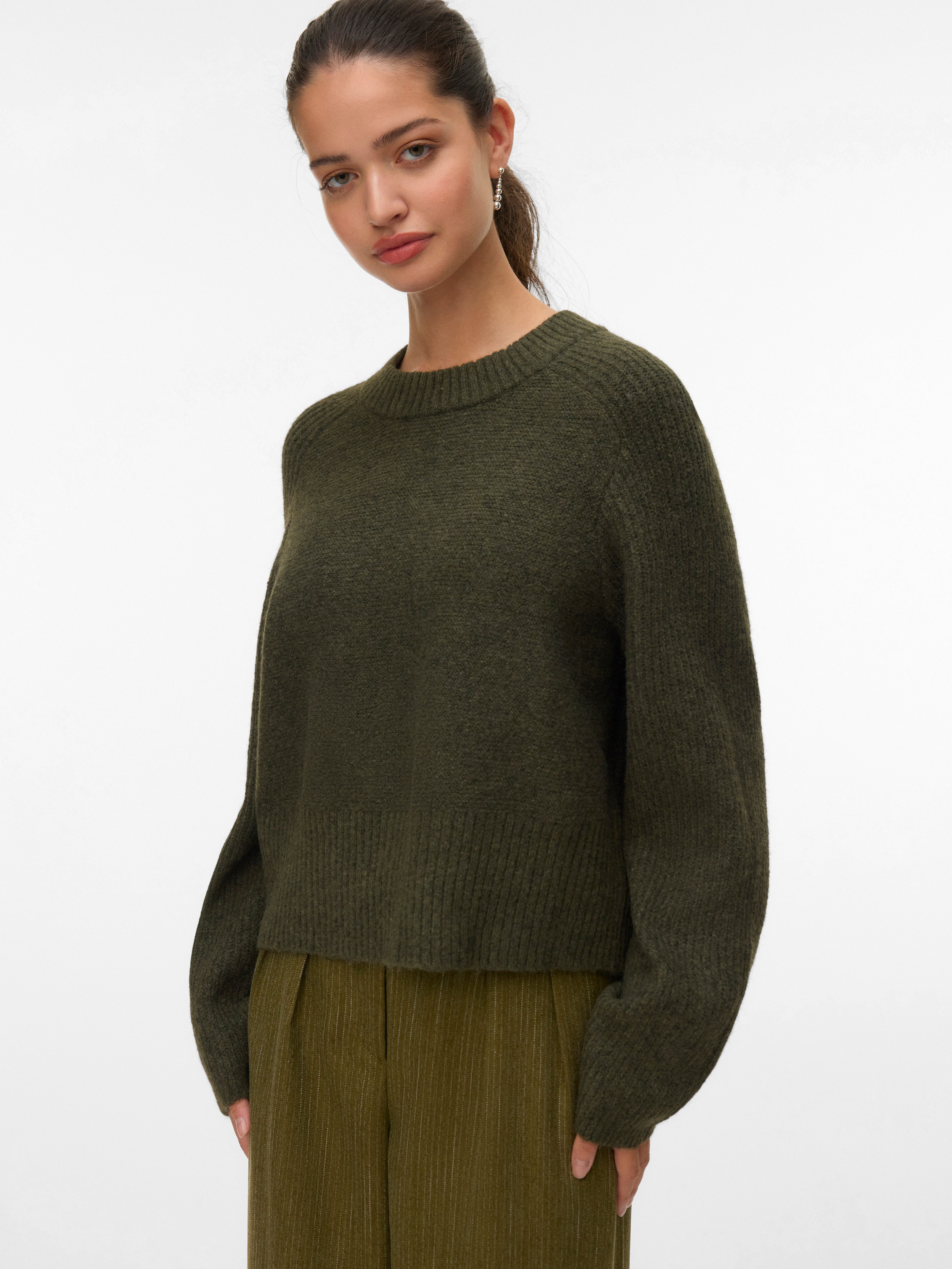 Vero Moda Strickpullover VMBANG LS O-NECK PULLOVER BOO günstig online kaufen