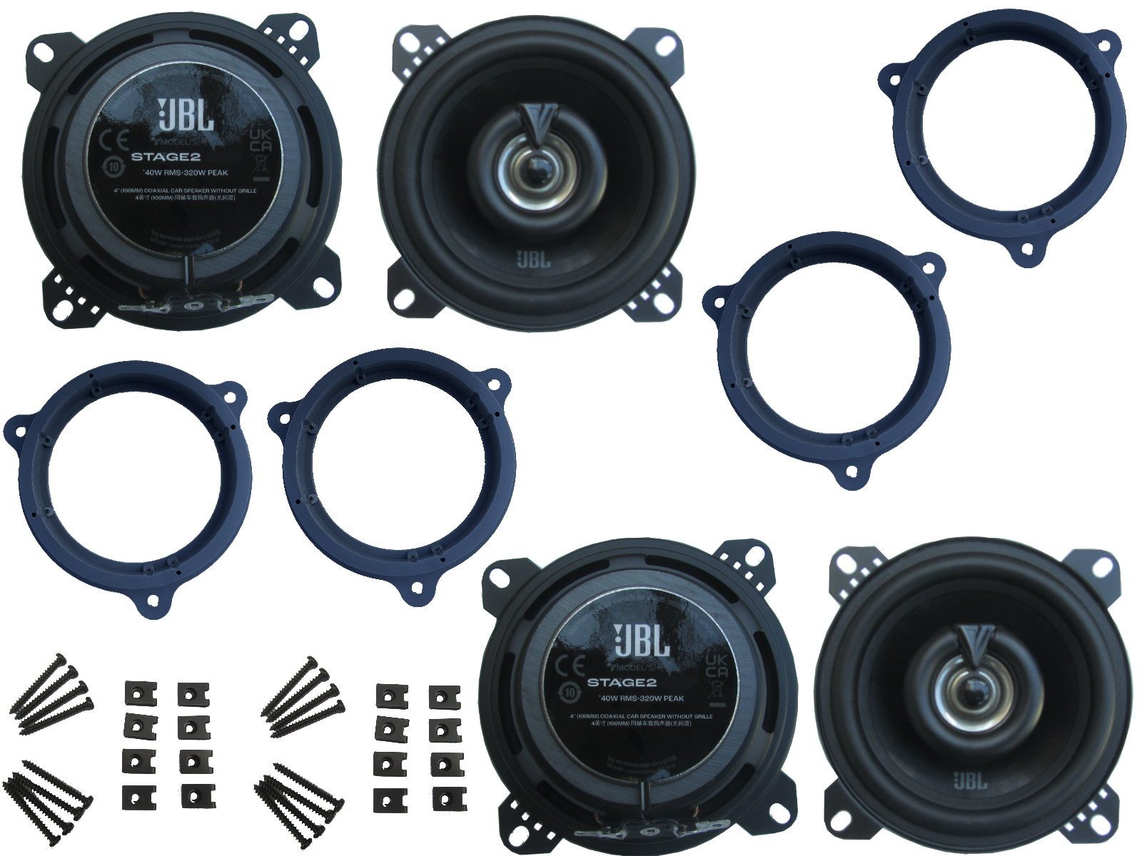 DSX JBL Lautsprecher Set für BMW X1 E84 Bj 09-15 Tür vorne hinten 640W Auto-Lautsprecher (80 W)