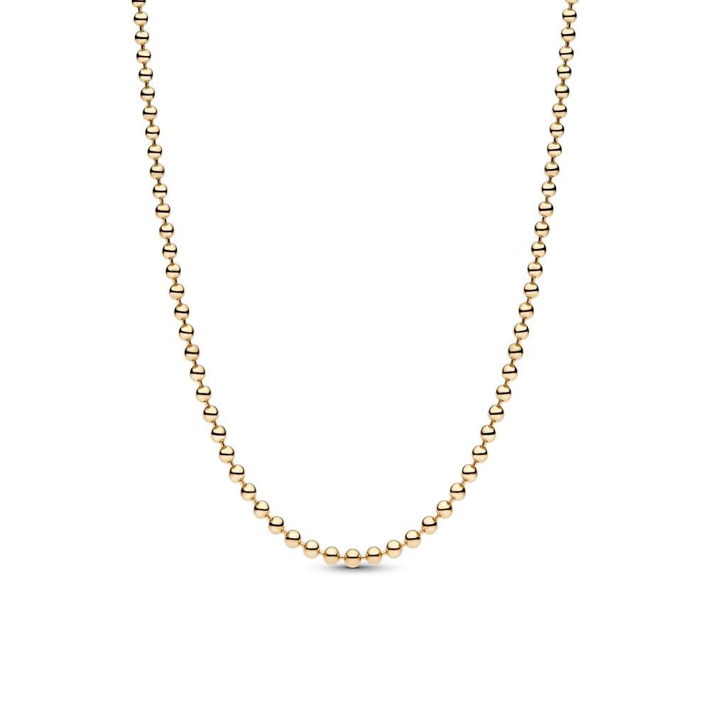 Pandora Kette ohne Anhänger Kugelkette für Damen, IP Gold von PANDORA Moments