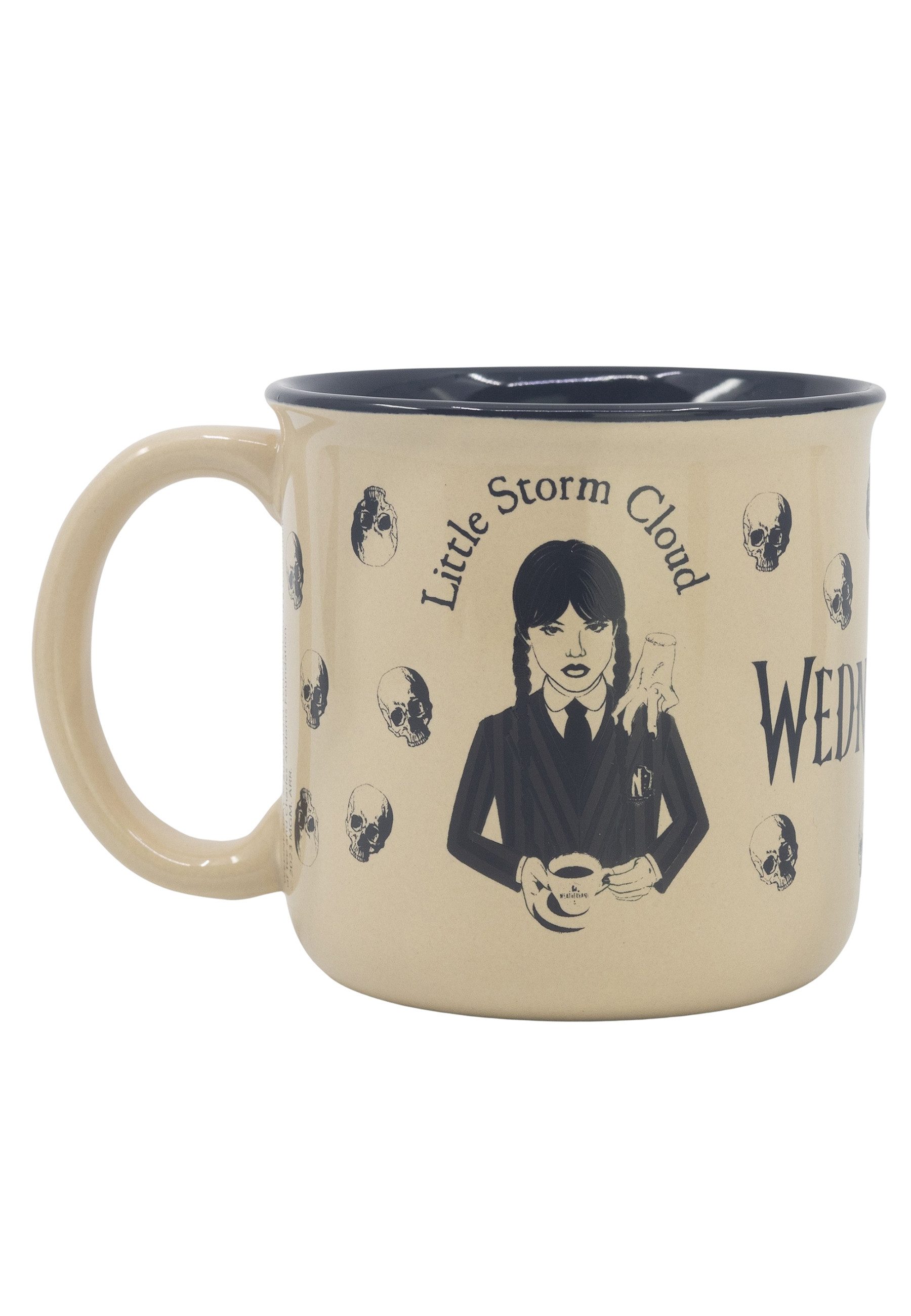 Wednesday Tasse Nevermore Kinder-Becher Tasse, aus Keramik im Geschenkkarton