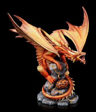 Figuren Shop GmbH Dekofigur Drachen Figur - Adult Fire Dragon - Anne Stokes Fantasy Deko