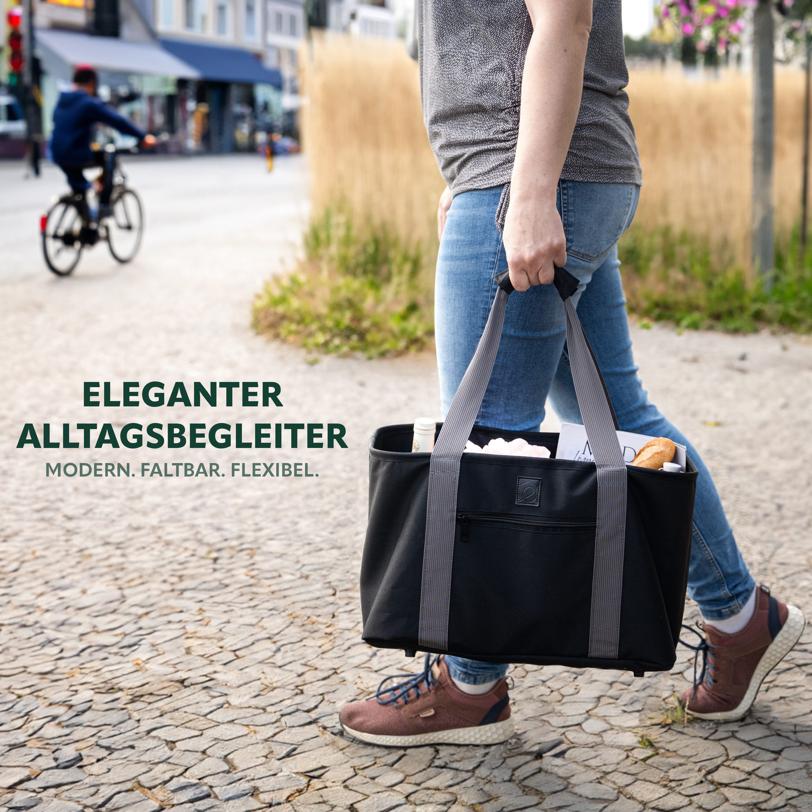eluno Einkaufskorb STELLE, Einkaufstasche faltbar Picknickkorb günstig online kaufen