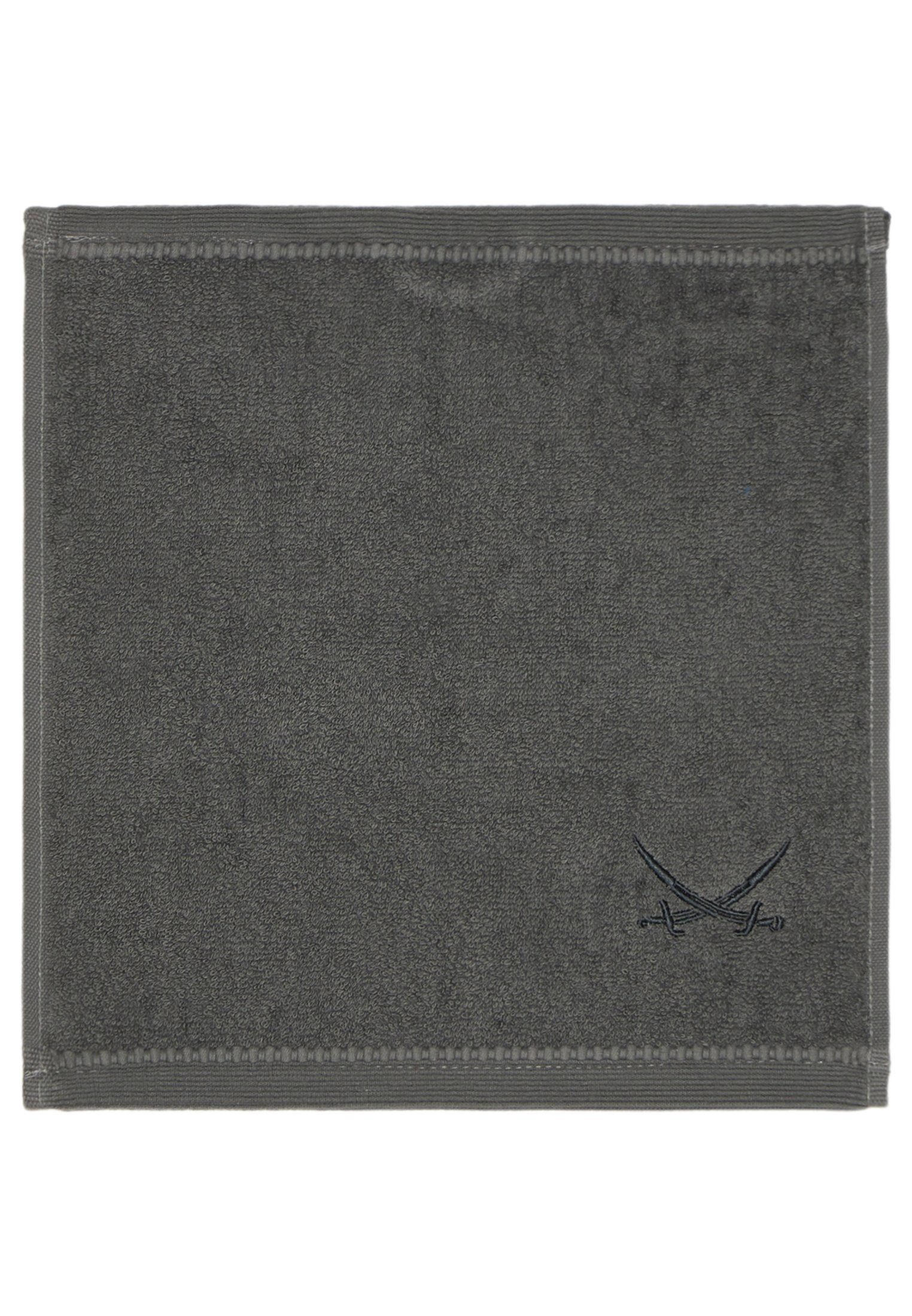 Sansibar Sylt Seiftuch Sansibar 6er Set Frottier-Serie Classic, 30x30 cm, (Set), mit hochwertiger Sansibar Säbel Stickerei