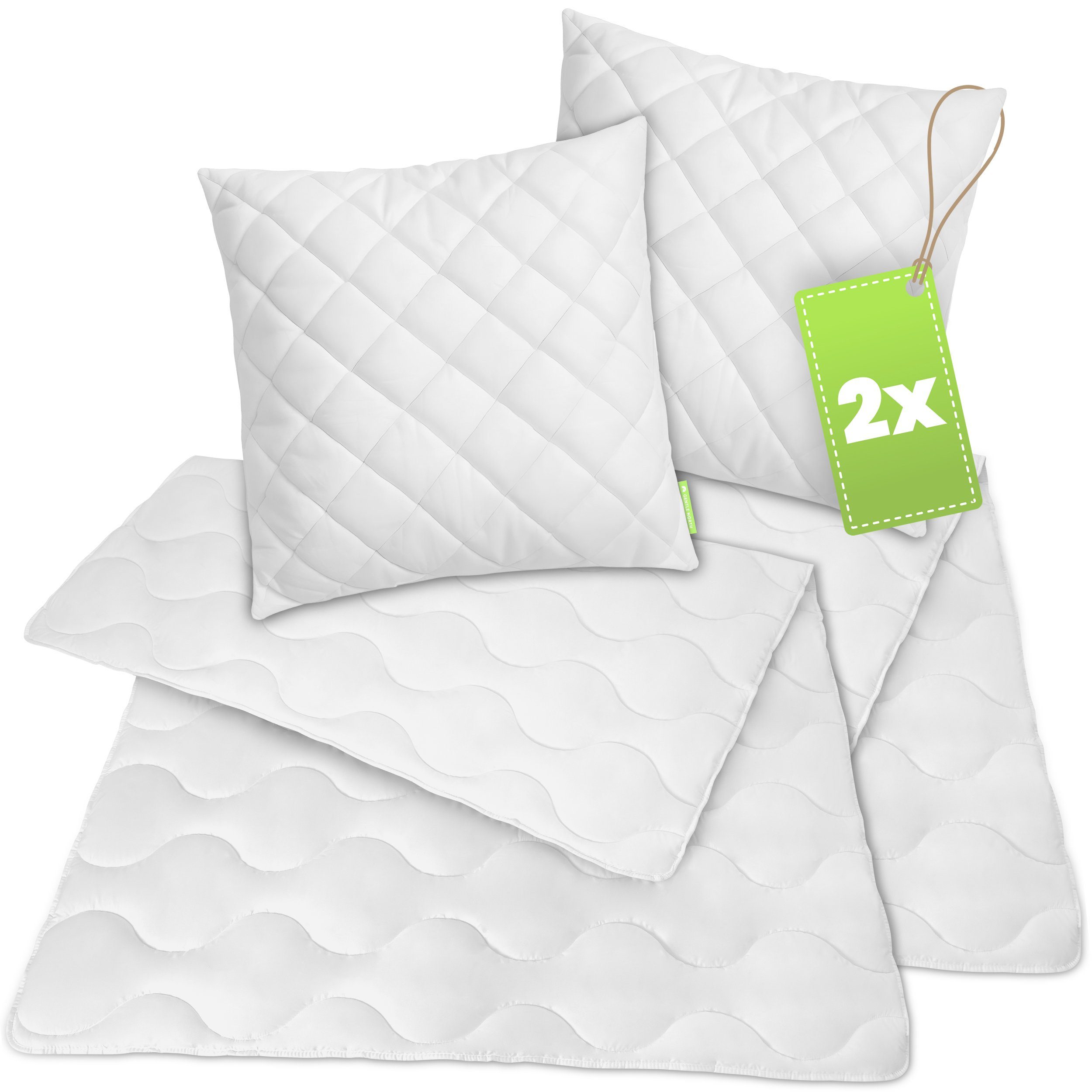 Gentle North Microfaserbettdecke + Kopfkissen Bettdecke & Kopfkissen - 2-Se günstig online kaufen