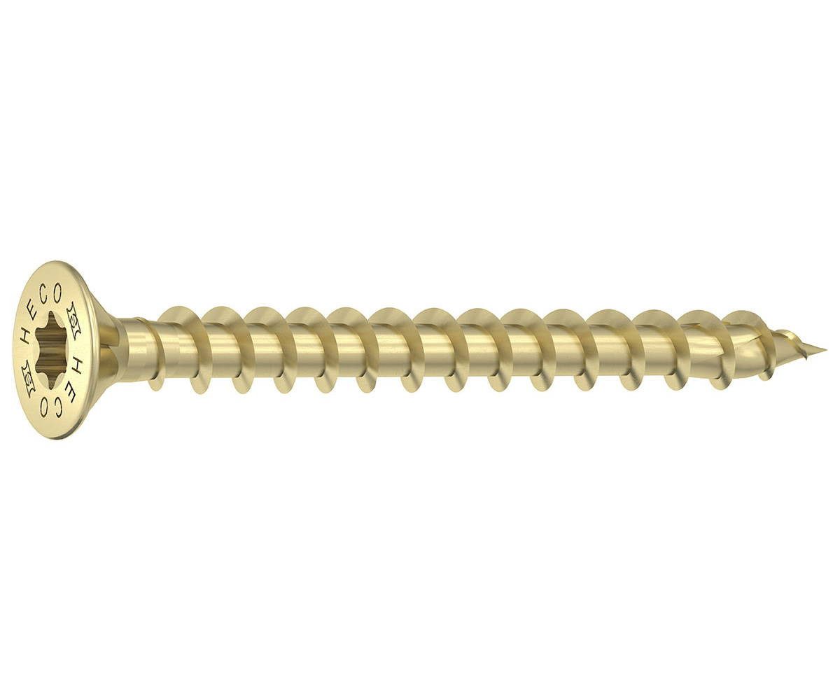 HECO Schrauben Holzbauschraube TOPIX-plus Holzbauschraube, Senkkopf, HD-20, variables Vollgewinde, (200 St)