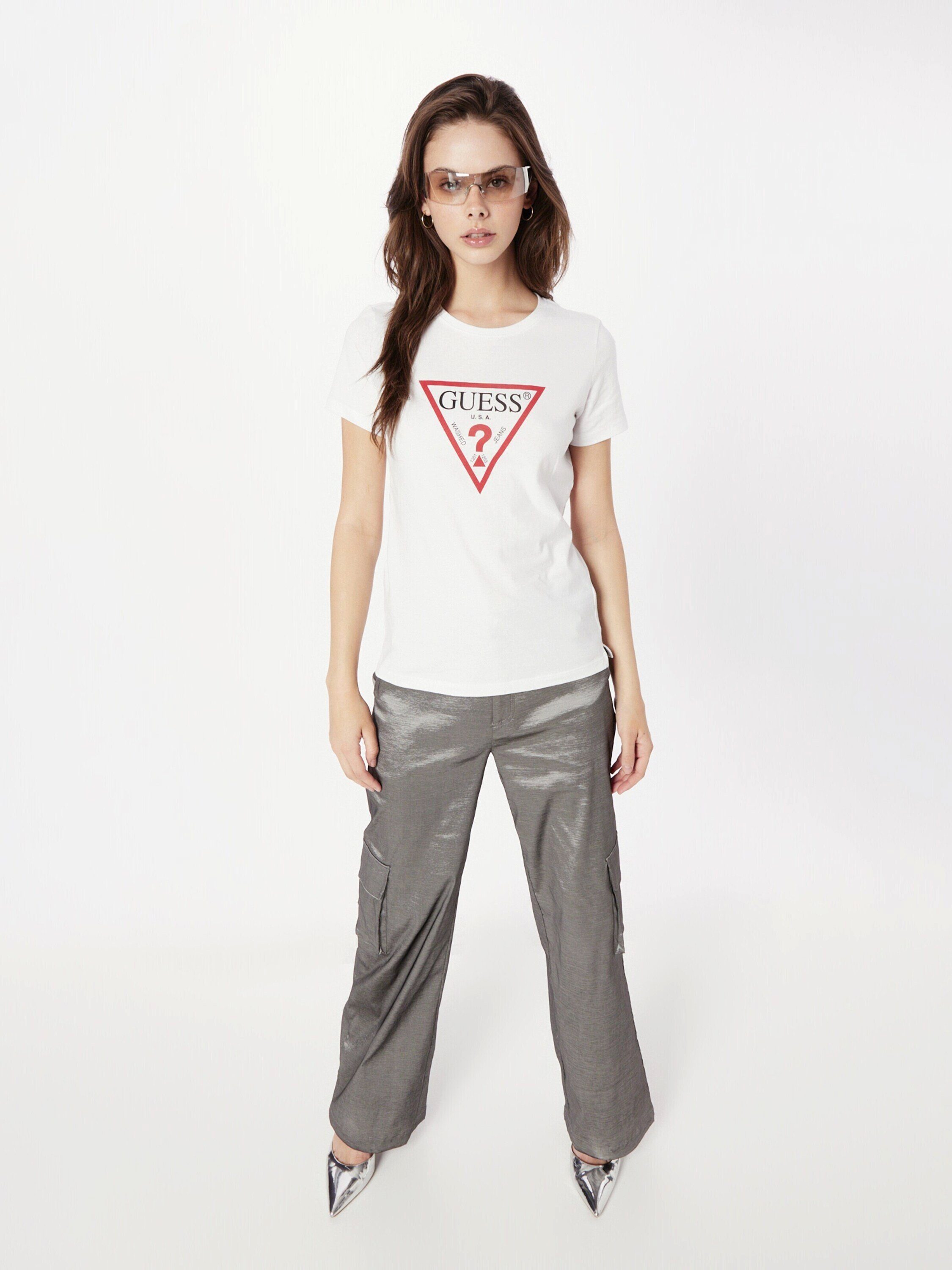 Guess T-Shirt (1-tlg) Plain/ohne Details – Bild 4 von 5