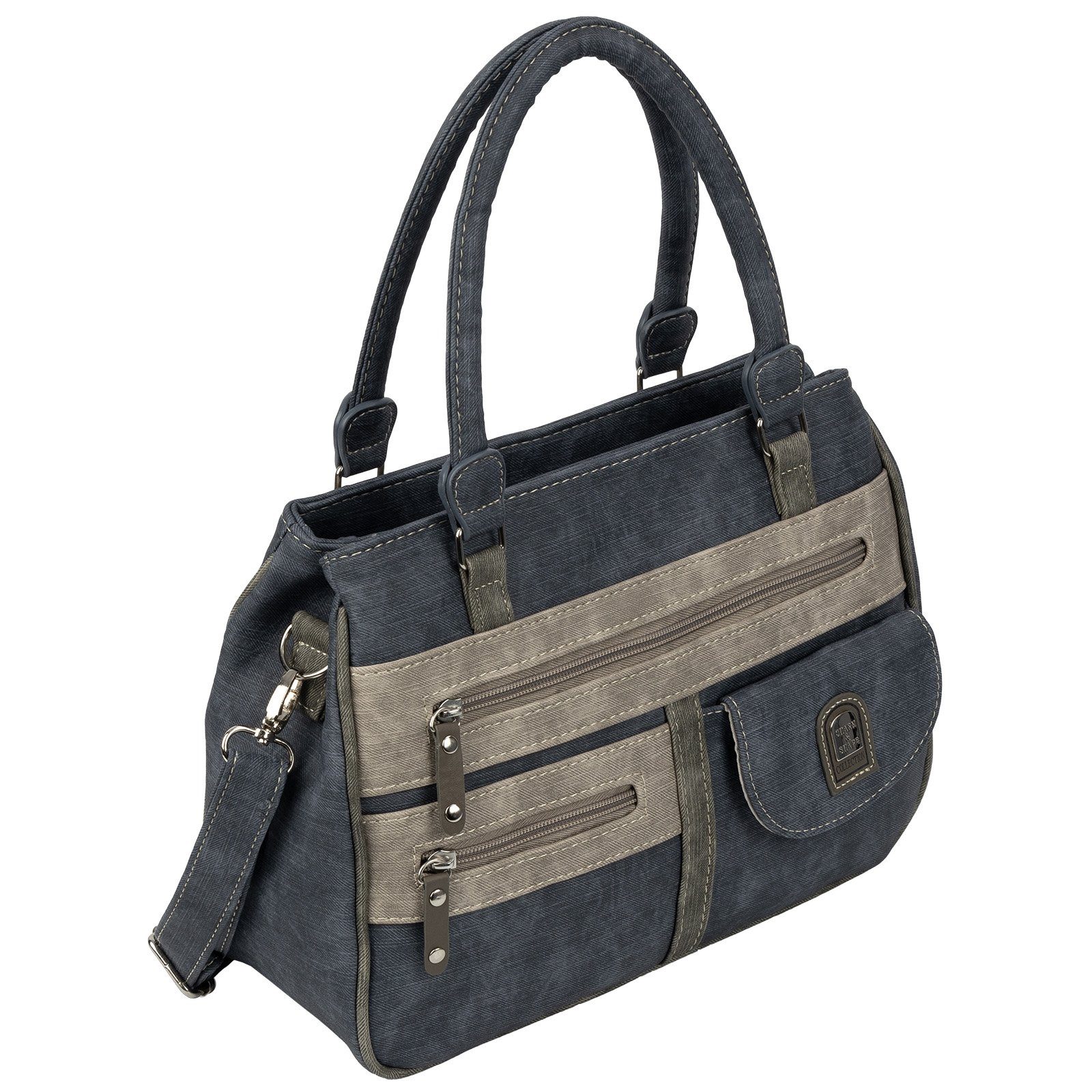 Umhängetasche Damen Tasche Schultertasche Umhängetasche Leder Optik Handtasche