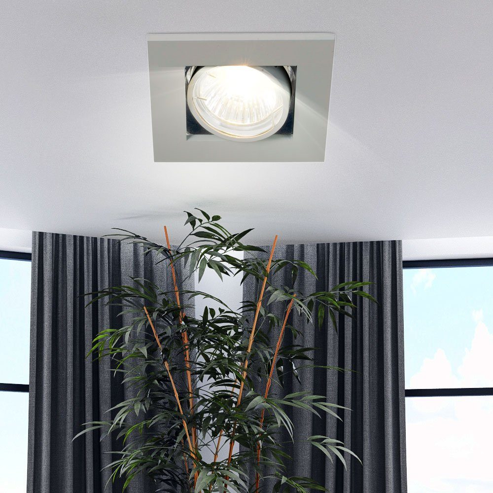 etc-shop LED Einbaustrahler, inklusive, Wohnzimmer Einbaustrahler Deckenlampe Deckenleuchte Leuchtmittel Einbauspots Warmweiß