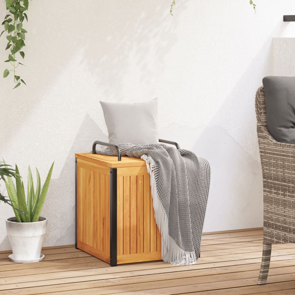 vidaXL Gartenbox Gartenbox 45x45x45/53 cm Massivholz und Stahl