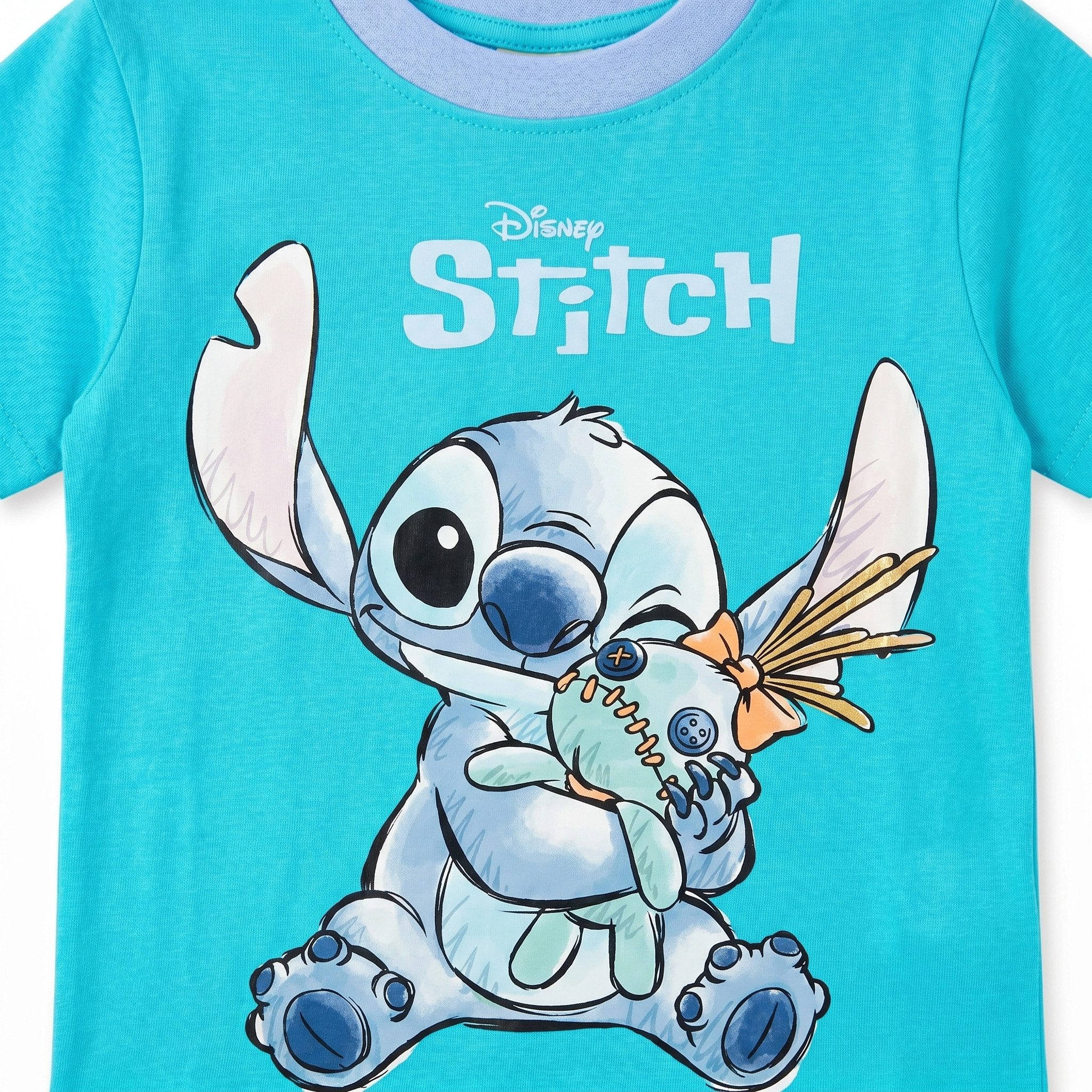 Disney Print-Shirt Disney Stitch Kinder Jungen T-Shirt Kurzarm Shirt (1-tlg) Gr. 98 bis 128 - 100% Baumwolle