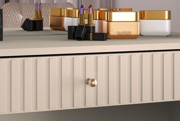 Konsimo Schminktisch DROMA Schreibtisch, hergestellt in der EU, mit Schublade, Elegant & Loft