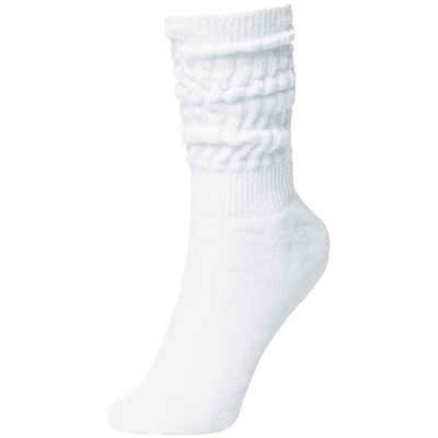 BRUBAKER Schoppersocken »Unisex Slouch Socken« (1-Paar, Baumwolle) Fitness Socken für Damen und Herren