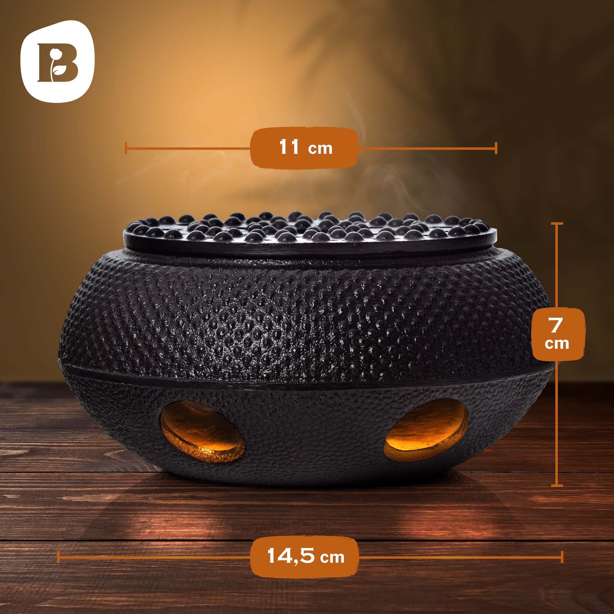 Bonvivre Teeservice Gusseisen Teewärmer Stövchen emailliert