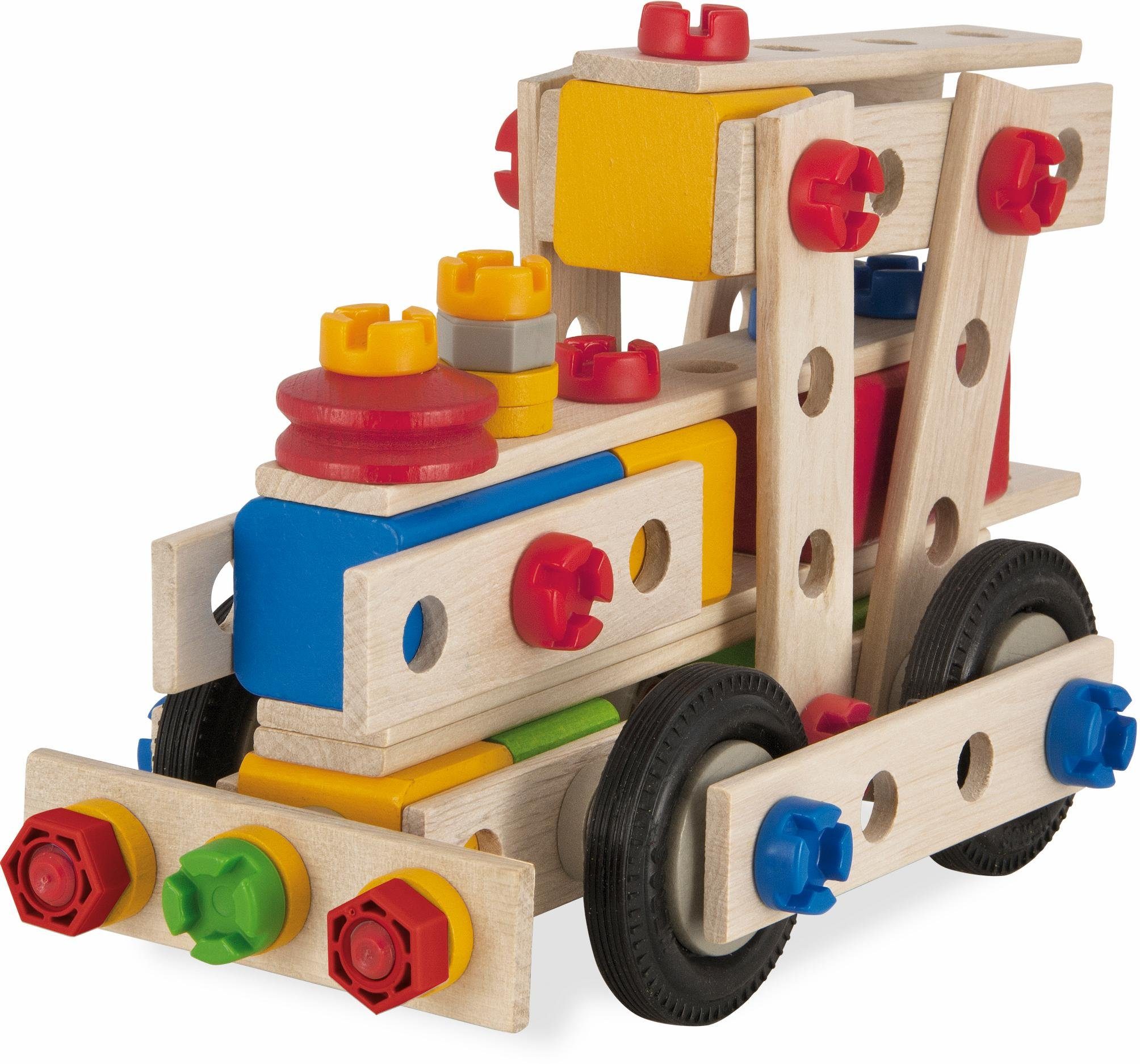 Eichhorn Constructor große Lok, 100tlg. Konstruktionsspielsteine, (100 St), Made in Germany, FSC®- schützt Wald - weltweit