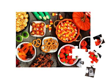 puzzleYOU Puzzle Gruselig-köstliche Snacks zu Halloween, 48 Puzzleteile, puzzleYOU-Kollektionen Festtage