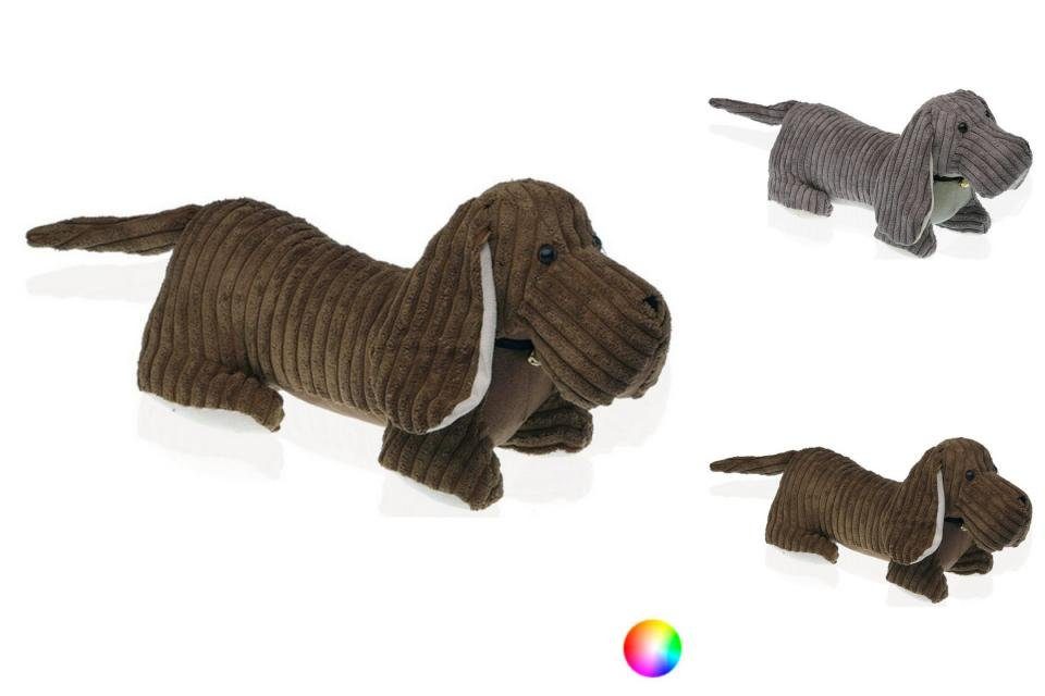 Bigbuy Dekoobjekt Braun Türhalter Hund Textil
