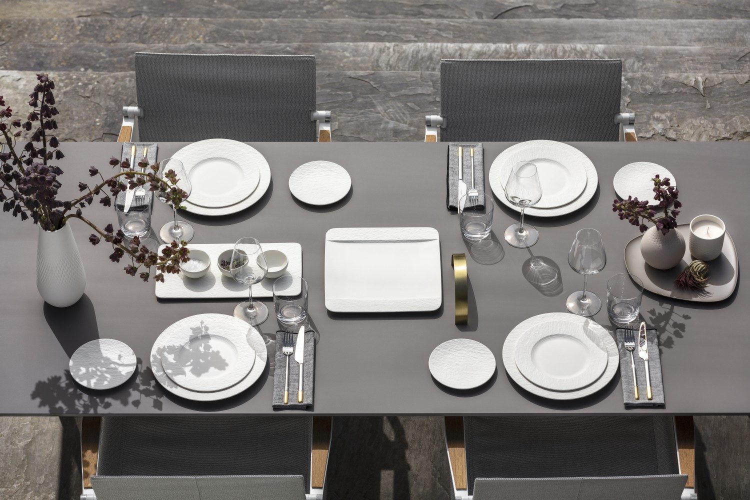Villeroy & Boch Speiseteller Manufacture Rock blanc, Spülmaschinengeeignet